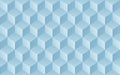 Abstract mosaic blue background with 3d cubes. Seamless vector
