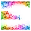 Set of multicolored triangular banners Royalty Free Stock Photo