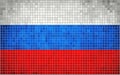 Abstract Mosaic Flag of Russia