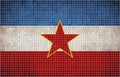 Abstract Mosaic flag of Yugoslavia