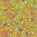 Abstract mosaic geometrics- room intricate interior