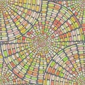 Abstract mosaic geometrics- room intricate interior