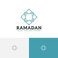 Abstract Mosaic Islamic Culture Ramadan Event Muslim Community Line Logo