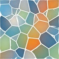 An Abstract Mosaic Pattern with Cool Blue and Green Tones for Backgrounds, vector design Generative AI Royalty Free Stock Photo