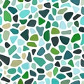 Abstract mosaic pattern with various shapes and colors Royalty Free Stock Photo