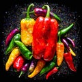Abstract Mosaic: Pepper Passion