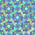 Abstract mosaic spirograph pattern