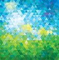 ABSTRACT MOSAIC SUMMER BACKGROUND.