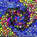 Abstract mosaic texture