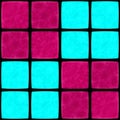 Abstract pink blue glass mosaic rendered tile Royalty Free Stock Photo