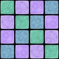 Abstract blue green purple mosaic tiles Royalty Free Stock Photo