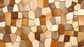Abstract Mosaic Tile Background with Brown Beige and Irregular Stone Royalty Free Stock Photo