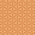 Abstract geometric mosaic tile pattern in warm autumn orange cream brown shades