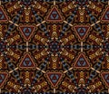 Abstract mosaic vintage ethnic seamless pattern Royalty Free Stock Photo