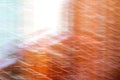 Abstract motion blur background. Orange light. Blurred hallucinations psychedelic design. Out of focus