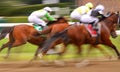 Abstract Motion Blur Horse Race Royalty Free Stock Photo