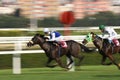 Abstract Motion Blur Horse Race Royalty Free Stock Photo