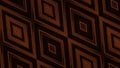 Abstract motion graphics and animated background with spreading red and black rhombuses. Motion. Kaleidoscopic pattern