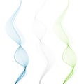 Abstract motion smooth color wave vector Set of Curve colorful lines Royalty Free Stock Photo