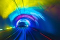 Abstract motion speed railway tunnel Royalty Free Stock Photo