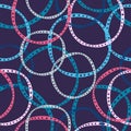 Abstract circles retro seamless pattern Royalty Free Stock Photo