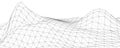 Abstract mountainous landscape, 3d mesh, low poly modeling, vector design