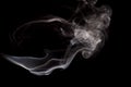 Abstract movement smoke on dark background