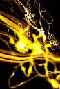 Abstract moving yellow light Royalty Free Stock Photo