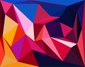 Abstract mult coloful polygon template background vector texture