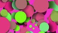 Abstract multi-colored balls. Abstract bg for logo, title, presentation. 60 fps 3D render