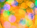 Abstract multi-colored bokeh photography