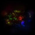 Abstract multi-colored galaxy.