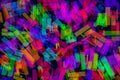 Abstract multi-colored neon strokes, drops, splashes of paint on a black background. Abstract colorful texture Royalty Free Stock Photo