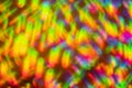 Abstract multi coloured hologram swirls and shapes