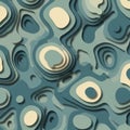 Abstract multi-layered pattern resembling topographic maps. Features irregular, Royalty Free Stock Photo