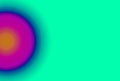 Multi-layers of blue and pink semicircle on mint green background