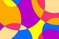Abstract multicolor background with colorful shape composition.