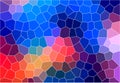 Abstract Multicolor Broken Stained Glass Background Effect in Illustration Texture Design Royalty Free Stock Photo