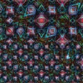Abstract multicolor digital fractal pattern. Futuristic background for design Royalty Free Stock Photo