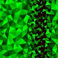 Abstract multicolor emerald green background. Vector polygonal design