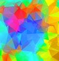 Abstract multicolor full Color rainbow background. Vector polygonal design illustrator Royalty Free Stock Photo