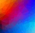 Abstract Multicolor geometric rumpled triangular low poly origami style gradient illustration graphic background. Vector polygonal