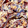 Abstract multicolor mosaic marble texture layered psychedelic pattern Mixed chaotic geometric wavy stripes in motion