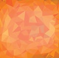 Abstract multicolor orange son background. Vector polygonal design illustrator