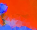 Abstract multicolor orange son background. Vector polygonal design illustrator