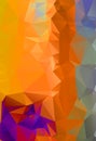 Abstract multicolor orange son background. Vector polygonal design illustrator