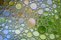 Abstract multicolor water oil bubbles texture. Colorful background