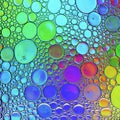 Abstract multicolor water oil soap bubbles mixed texture Royalty Free Stock Photo