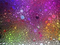 Abstract multicolor water oil soap bubbles mixed texture Royalty Free Stock Photo