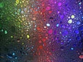 Abstract multicolor water oil soap bubbles mixed texture Royalty Free Stock Photo